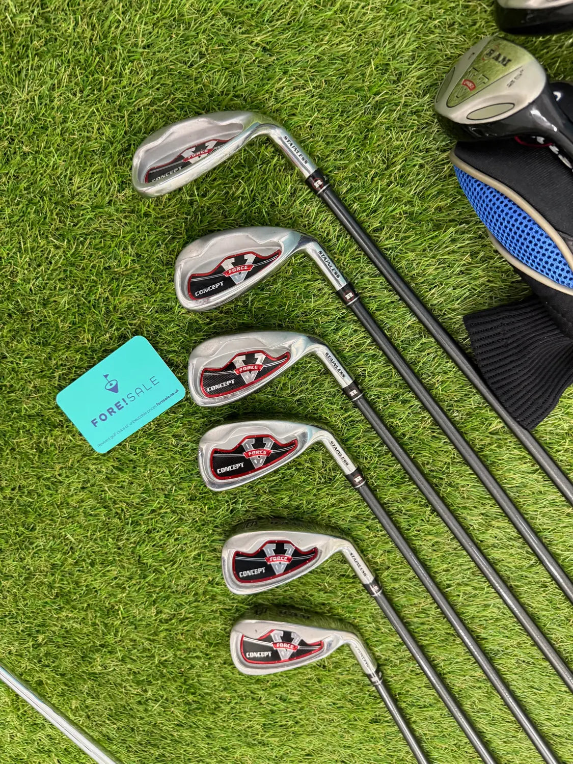 RAM Concept Golf Club Full Set (Driver, 3&4 Hybrids, 5i-SW, Putter)